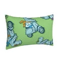 thumbnail image 2 of Balery Motorcycle Riding Dinosaur Pillow Covers,Bed Pilowcases,Reversible Plush Throw Pillow Covers End Pillow Encasement,Pillow Case -, 2 of 9