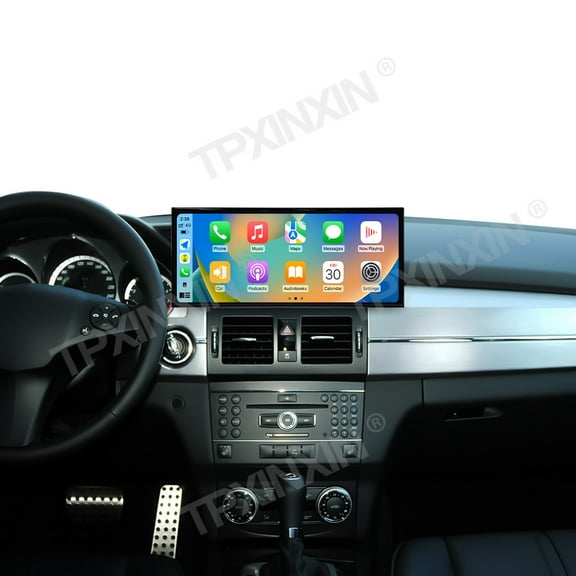 TPXINXIN 15.8 Inch Qualcomm Android 14 Carplay for Mercedes Benz GLK X204 2009-2012 Car Multimedia Player GPS Navigation Car Radio Head Unit