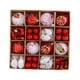 thumbnail image 5 of 65 adornos navideños para árbol de Navidad, colgantes y bolas decorativas. Rojo Blanco, 5 of 9