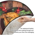 thumbnail image 3 of Coolnut Thanksgiving Turkey Christmas Tree Mats Waterproof Tree Skirt, Christmas Dinner Xmas Tree Stand Tray Mat Floor Protector Pad for Holiday Party Decoration, 28.3", 3 of 6
