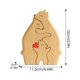 thumbnail image 4 of Grabado gratis, personalizado, familia de osos, rompecabezas de madera, regalo de cumpleaños de Navidad, escultura de apellido, 4 of 4