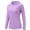 Purple, variant on Satankud Women's UPF 50+ Sun Protection Long Sleeve Plus Size Shirts for Fishing Hiking UV Outdoors T-Shirt Lightweight Hoodie Cyan M
