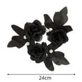 thumbnail image 3 of Black Rose Garland Halloween Decoration For Decoration Easy To Install, 3 of 6