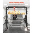 thumbnail image 2 of KFFKFF Adjustable Gantry Crane, 4400 lbs Capacity, Portable Shop Lift with 99.6-146.9 in Height Range, Includes Manual Trolley, Hoist, Sling, Shackles, and Hooks for Garage, Factory, Warehouse, 2 of 9