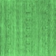 thumbnail image 1 of Ahgly Company Indoor Square Abstract Emerald Green Contemporary Area Rugs, 8' Square, 1 of 4