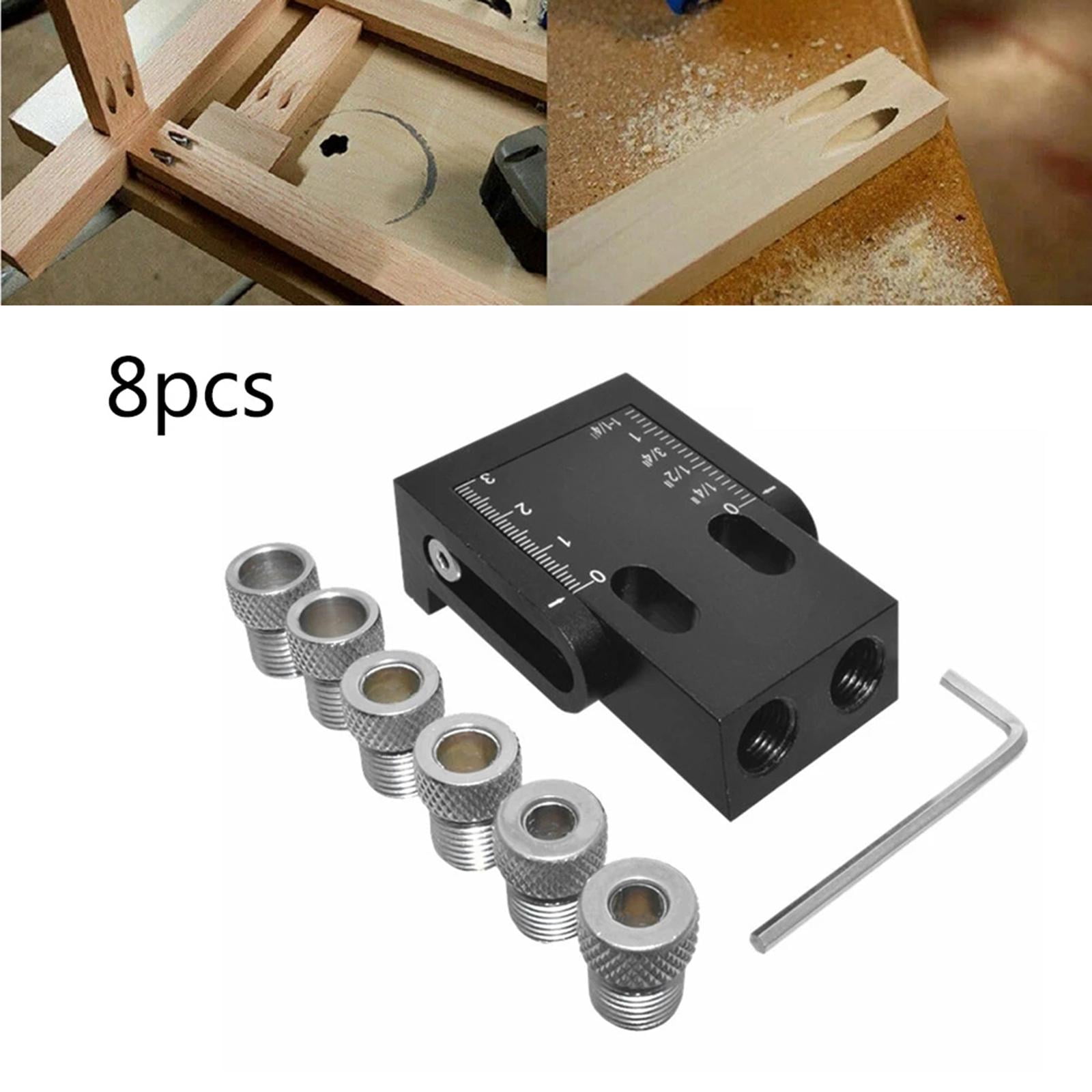 FVDPWYE 15 Degree Hole Jig Kit Carpenters Woodwork Guides Joint Angle Tool 6/8/10mm Hole