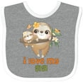 thumbnail image 3 of Inktastic Sloth I Love My Gigi Boys or Girls Baby Bib, 3 of 4