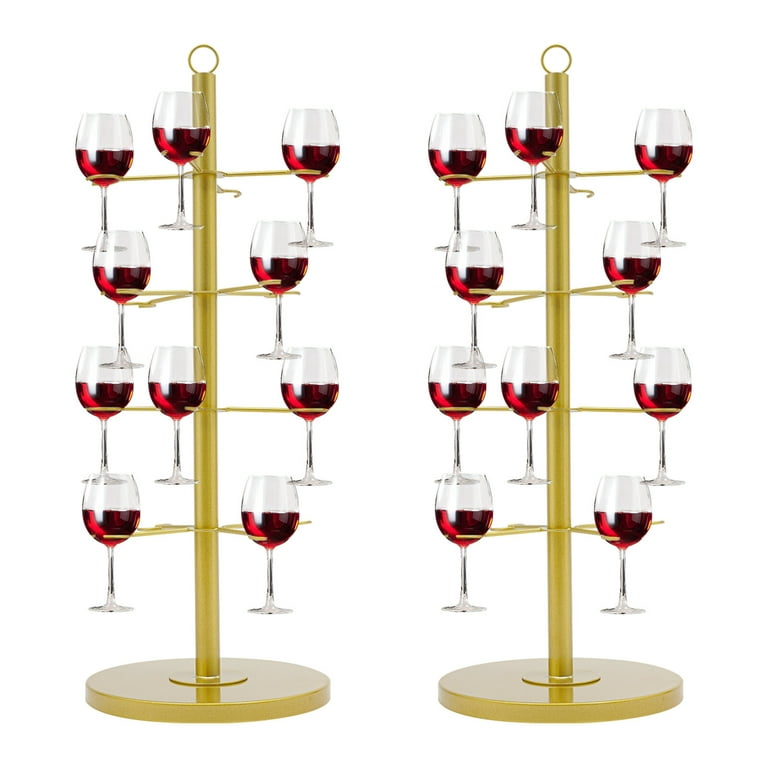 Wine Glass Display Stand, Champagne Tower, 4 Tier Cocktail Tree Stand -  Walmart.com