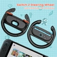 thumbnail image 3 of Steering Wheels Designed for Switch 2 Joy-Con Controllers,Racing Wheels for Mario Kart 9/8 Deluxe, Simulates Realistic Racing Experience, Nintendo Switch 2 Steering Wheel Joycon Controller Accessory, 3 of 7