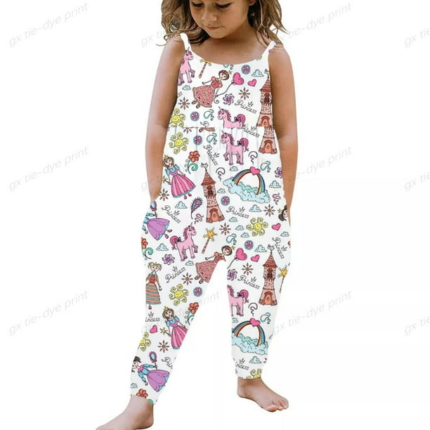 Mono con tirantes para niña, mono para bebé, primavera y otoño, ropa para niña recién nacida, estampado de princesa hermosa de Disney, 1-6y6T heqiyong CONDUJO