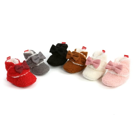 

Baby Boys Girls Warm Cotton Casual Shoes Soft Bottom Crawling Shoes