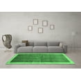 thumbnail image 3 of Ahgly Company Indoor Rectangle Abstract Emerald Green Contemporary Area Rugs, 5' x 8', 3 of 4