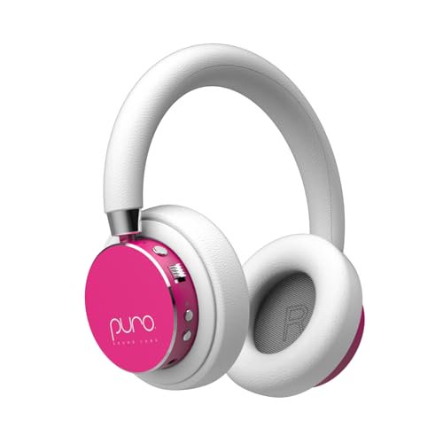 Puro Sound Labs BT2200s Plus Volumen limitado Auriculares Bluetooth para niños (rosa)