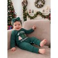 thumbnail image 4 of RUINIXCW Baby Girl First Christmas Outfit Letter Long Sleeve Romper Bow Headband, 4 of 8