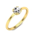 thumbnail image 2 of SuperJeweler 1/2 Carat Rose Cut Diamond Solitaire Ring In 14 Karat Yellow Gold For Women, 2 of 6