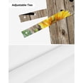 thumbnail image 7 of Tie Up Valance Curtain for Kitchen, Farm Country Yellow Sunflowers Rod Pocket Short Curtains Adjustable Tie-Up Shade Valances, Quotes on Wood Grain Window Treatment for Bathroom Living Room Bedroom, 7 of 7