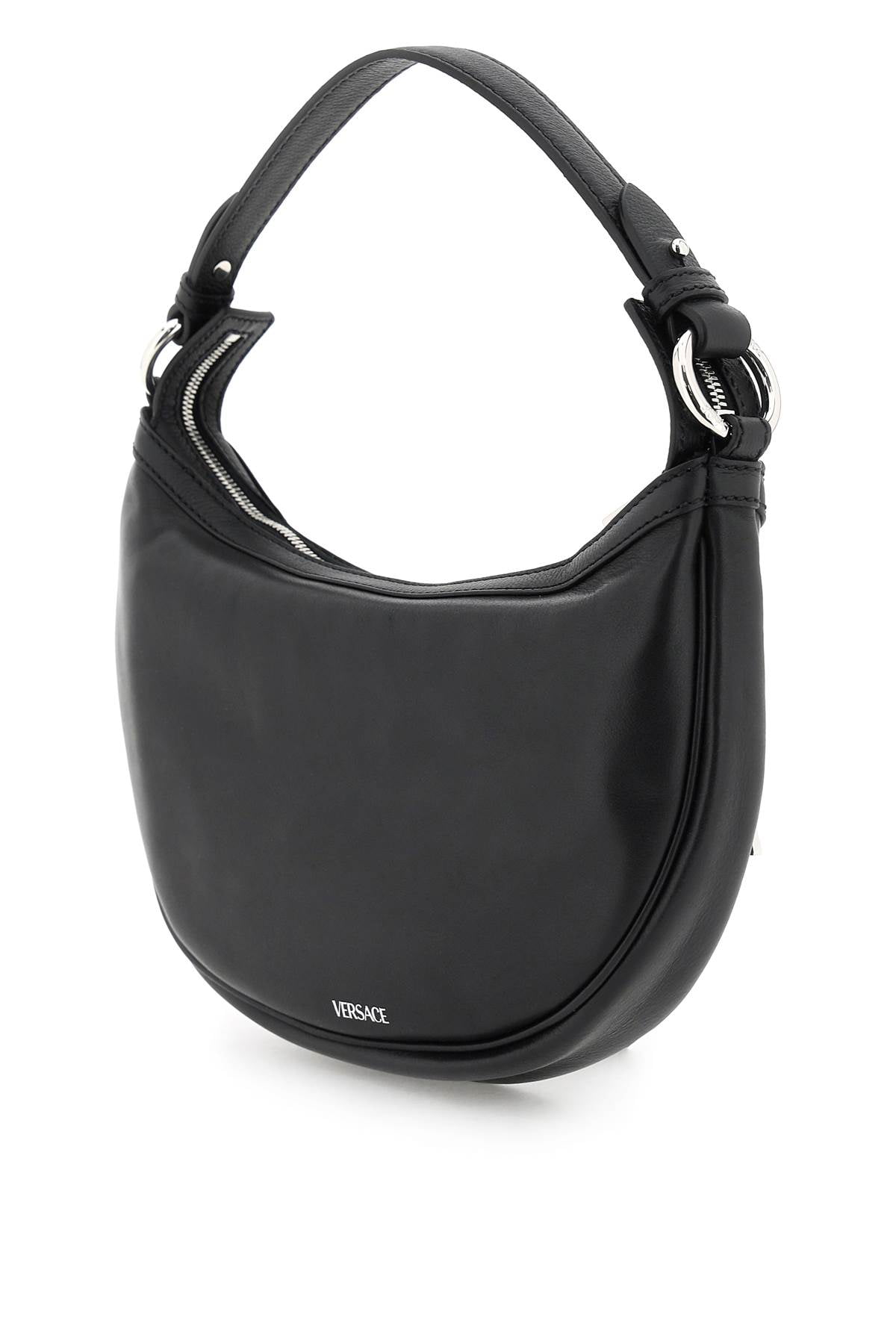 【 VERSACE 】 Repeat Mini Black Hobo Bag 10098191A058781B00P Versace Repeat Mini Black Hobo Bag - Walmart.com