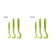 thumbnail image 1 of Greeniant 3 uds removedor de garrapatas gancho de garrapatas de plástico para mascotas herramientas de limpieza de piojos portátiles de Verde 2piezas, 1 of 6