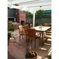 thumbnail image 6 of Grade-A Teak Dining Set: 8 Seater 9 Pc: 94" Rectangle Table And 8 Lua Stacking Arm Chairs Outdoor Patio WholesaleTeak #51LU2009, 6 of 6