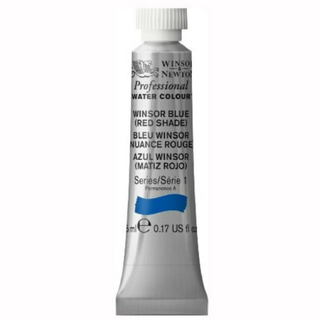 Winsor & Newton Professional Water Colour Paint, 5ml tube, Winsor Blue (Red