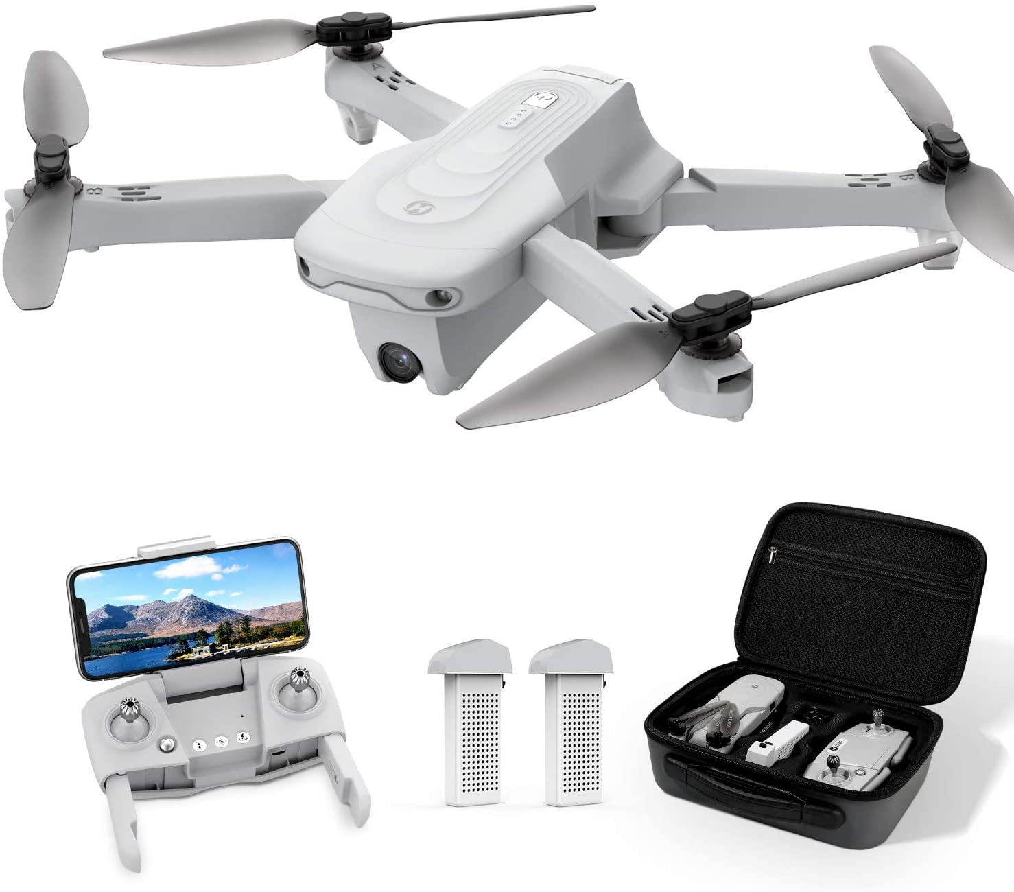Holy Stone HS720E HS105 4K EIS Drone with UHD Camera Quadcopter 2 Battery CASE 
