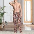 thumbnail image 2 of Pofeuu Love Heart Print Men's Pajama Pants, Soft Lounge Pajama Pants with big pockets for Men Plaid Pj Bottoms-Large, 2 of 6