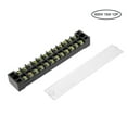 thumbnail image 2 of Dual Rows 12 Positions 600V 15A Wire Barrier Block Terminal Strip TB-1512L, 2 of 3