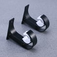 thumbnail image 3 of Chidian 2Pcs Aluminium Alloy Curtain Rod Pole Wall Brackets Hook Holder Single Rod for Bedroom Living Room (Black), 3 of 10