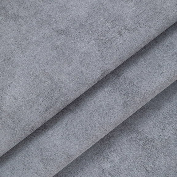 Firefly Hope 39.4"x47" Suede Upholstery Fabric, Soft Smooth Material for Sofa, Chairs, Pillows & Car Upholstery, Medium Grey