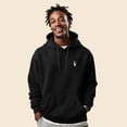 thumbnail image 4 of Dalix Astronaut Embroidered Fleece Zip Hoodie Cold Fall Winter Mens in Black 2XL XX-Large, 4 of 5