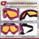 thumbnail image 5 of Gafas de motocicleta únicas Bargains, gafas de ciclismo de lente naranja y marco rosa rojo, 5 of 6