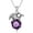 02.amethyst, variant on Dragon Necklace for Women/Men Sterling Silver Necklace with Birthstone Gift for Women/Men