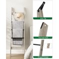 thumbnail image 5 of Blanket Ladder - for Bedroom,5-Tier Farmhouse Ladder Holder Organizer for Bathroom Living Room, 5 of 8
