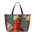 thumbnail image 2 of Easygdp Rusty Rocket Launch Bolsa de Viaje de Playa de Gran Capacidad, Bolsa Tote Perfecta para la Playa, Escapadas de Fin de Semana y Viajes, 2 of 7