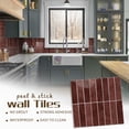 thumbnail image 5 of DEWOO Peel and Stick Backsplash - 10 Sheets of 12"×12" - 3D Adhesive Peel and Stick Tile Backsplash for Kitchen, Bathroom, Wall Tile, Red, 5 of 13