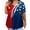 Dark Blue, variant on 4Th Of July Shirt, Summer Plus Size Tshirt Casual V Neck Short Sleeve Red White And Royal Blue Tops With Pocket Womens Tank Tops Shirt Women Tank Tops For Tank Tops Outfit (5XL, Light Blue) ZMTing