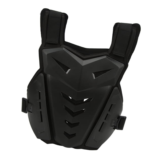 Equipo De Protección Para Montar, Tamaño , Unisex, Absorción De Impactos, Negro, Buena Transpirabilidad, Chaleco De Armadura Para Motocicleta Para Andar En Monopatín