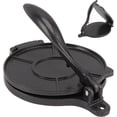 thumbnail image 3 of Tortilla Press Tool, Manual Efficient Multifunctional Roti Maker Aluminum Alloy for Home (20cm Black), 3 of 8