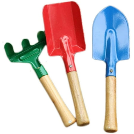 Gardening Set Of 3 Mini Metal Garden Rake With Wooden Handle For Seedling  Bonsai And Planting Style 2