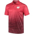 thumbnail image 2 of Men's Colosseum Red Wisconsin Badgers Marshall Polo, 2 of 3