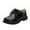 Black, variant on Otqutp Cute Shoes Fashion Summer and Autumn Boys Leather Shoes Boots Thick Soled Student Dress Shoes Performance Shoes Lace Up Comfortable