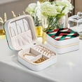 thumbnail image 6 of Mother's Day Pakistan Compact Jewelry Box with Imitation Metal Zipper and Adjustable Grids, Travel-Friendly Storage Case, 6 of 6