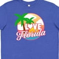 thumbnail image 4 of Inktastic I Love Florida with Ocean and Palm Trees Youth T-Shirt, 4 of 5