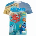 thumbnail image 3 of Disney Finding Nemo Camiseta con estampado 3D de Anime para niños y niñas, camiseta de manga corta con cuello redondo, Tops de calle Harajuku de moda, 3 of 5