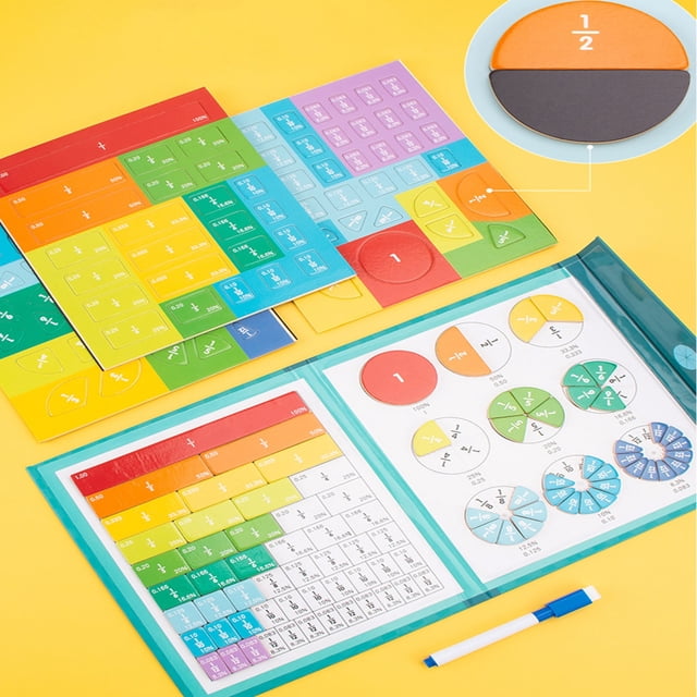 LNGOOR Children‘s Fraction Learning Math Toy Arithmetic Study Educational Toy