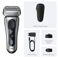 thumbnail image 5 of Braun Series 8 Electric Razor for Men, Electric Shaver, Charging Stand, 8517s, 5 of 8