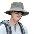 thumbnail image 1 of Lttoisl Mens Wide Brim Bucket Hat for Summer Outdoor Activities, Breathable Fishing & Hiking Sun Hat, UV Protection, Large Size for Men, Curved Edge Design, 1 of 8