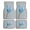 Blue Tulip, variant on 4-Piece Car Floor Mats Set, Blue Tulip Crystal Velvet Automotive Front & Rear Floor Liners, Universal Fit for Car, Truck, SUV