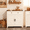 White, variant on Mintazer Farmhouse Sideboard Cabinet with Barn Doors & Drawer, Rustic Storage Cabinet for Kitchen & Living Room, White