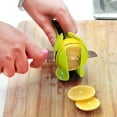 thumbnail image 6 of Handheld Lemon Slicer and Tomato Cutter, Plastic, 3 Piece Set, for Salads, Sandwiches, and Garnishes, by FAJHHA, 6 of 8